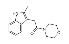 2-(2-methyl-1H-indol-3-yl)-1-morpholin-4-ylethanone Structure