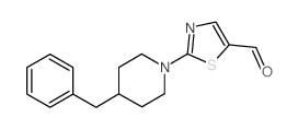 2-(4-BENZYLPIPERIDINO)-1,3-THIAZOLE-5-CARBALDEHYDE structure