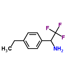 1-(4-ETHYL-PHENYL)-2,2,2-TRIFLUORO-ETHYLAMINE structure