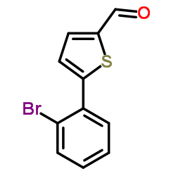 5-(2-BROMO-PHENYL)-THIOPHENE-2-CARBALDEHYDE structure