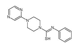 N-phenyl-4-pyrazin-2-ylpiperazine-1-carbothioamide Structure