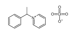 1-(1-phenylethyl)pyridin-1-ium,perchlorate Structure