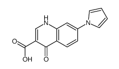 4-oxo-7-pyrrol-1-yl-1H-quinoline-3-carboxylic acid结构式