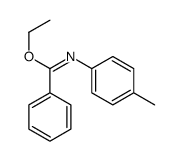 ethyl N-(4-methylphenyl)benzenecarboximidate Structure