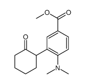 methyl 4-(dimethylamino)-3-(2-oxocyclohexyl)benzoate结构式