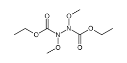 1,2-Hydrazinedicarboxylic acid, 1,2-dimethoxy-, diethyl ester Structure