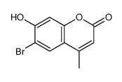 6-bromo-7-hydroxy-4-methylchromen-2-one结构式