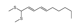 1,1-bis(methylsulfanyl)deca-2,4-diene Structure