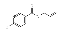 6-氯-N-(丙-2-烯-1-基)吡啶-3-甲酰胺结构式