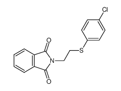 2-(2-[(4-CHLOROPHENYL)SULFANYL]ETHYL)-1H-ISOINDOLE-1,3(2H)-DIONE结构式