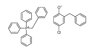 benzyltriphenylphosphonium, salt with 2-benzyl-4-chlorophenol (1:1) structure