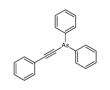 diphenyl(2-phenylethynyl)arsane结构式