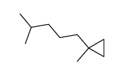 4-methyl-1-(1-methyl-cyclopropyl)-pentane结构式