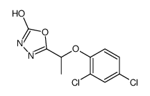 5-[1-(2,4-dichlorophenoxy)ethyl]-3H-1,3,4-oxadiazol-2-one Structure