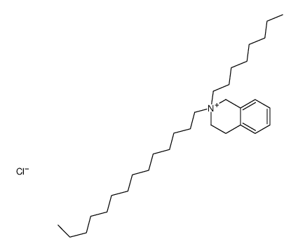 2-octyl-2-tetradecyl-3,4-dihydro-1H-isoquinolin-2-ium,chloride结构式