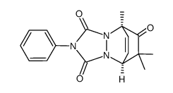 1,11,11-Trimethyl-4-phenyl-2,4,6-triazatricyclo<5.2.2.02,6>undec-8-en-3,5,10-trion结构式