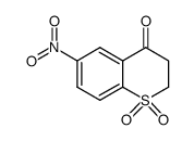 6-nitrothiochroman-4-one 1,1-dioxide结构式