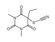 (5-ethyl-1,3-dimethyl-2,4,6-trioxo-1,3-diazinan-5-yl) thiocyanate Structure