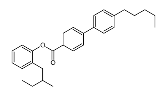 4'-Pentyl-(1,1'-biphenyl)-4-carboxylic acid, 4-(2-methylbutyl)phenyl ester结构式