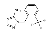 2-(2-TRIFLUOROMETHYL-BENZYL)-2H-PYRAZOL-3-YLAMINE structure