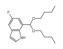 7-(Dibutoxymethyl)-5-fluoro-1H-indole Structure