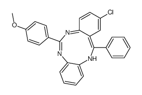 2-chloro-6-(4-methoxyphenyl)-13-phenyl-12H-benzo[d][1,3,7]benzotriazonine Structure