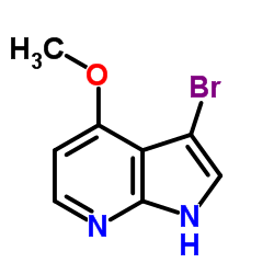 3-Bromo-4-methoxy-1H-pyrrolo[2,3-b]pyridine structure