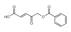 trans-5-Benzoyloxy-4-oxo-penten-(2)-saeure结构式