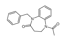 1-acetyl-5-benzyl-2,3-dihydro-1,5-benzodiazepin-4-one Structure