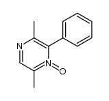 3,6-dimethyl-2-phenylpyrazine 1-oxide Structure