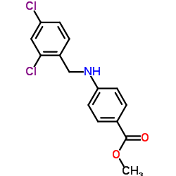 Methyl 4-[(2,4-dichlorobenzyl)amino]benzoate structure