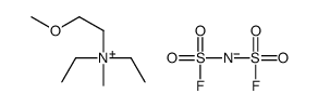 二乙基(2-甲氧基乙基)甲基铵双(氟磺酰)亚胺结构式