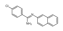 4-chloro-N'-(naphthalen-2-yl)benzimidamide结构式