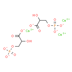 D(-)3-PHOSPHOGLYCERIC ACID CALCIUM结构式