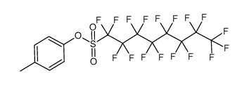 p-tolyl 1,1,2,2,3,3,4,4,5,5,6,6,7,7,8,8,8-heptadecafluorooctane-1-sulfonate Structure