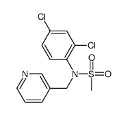 N-(2,4-dichlorophenyl)-N-(pyridin-3-ylmethyl)methanesulfonamide结构式