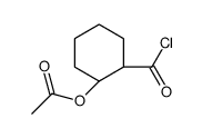 Cyclohexanecarbonyl chloride, 2-(acetyloxy)-, cis- (9CI) structure