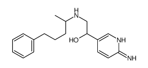 1-(6-aminopyridin-3-yl)-2-(5-phenylpentan-2-ylamino)ethanol结构式