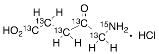 5-Aminolevulinic-13C5-15N Acid Hydrochloride Structure