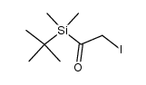 1-(tert-butyldimethylsilyl)-2-iodo-1-ethanone结构式