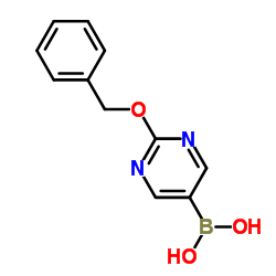 [2-(Benzyloxy)-5-pyrimidinyl]boronic acid structure