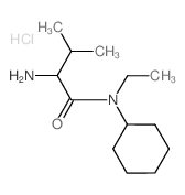 2-Amino-N-cyclohexyl-N-ethyl-3-methylbutanamide hydrochloride结构式