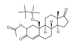 2α-acetoxy-19-[(t-butyldimethylsilyl)oxy]androst-4-ene-3,17-dione Structure