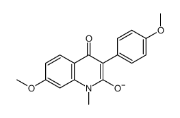 7-methoxy-3-(4-methoxyphenyl)-1-methyl-4-oxoquinolin-2-olate Structure