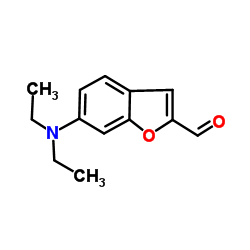 6-(Diethylamino)-1-benzofuran-2-carbaldehyde结构式