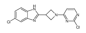 5-chloro-2-(1-(2-chloropyrimidin-4-yl)azetidin-3-yl)-1H-benzo[d]imidazole Structure