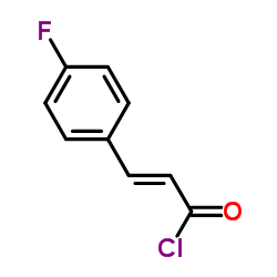 (2E)-3-(4-Fluorophenyl)acryloyl chloride Structure