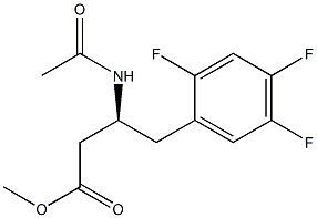 (S)-3-乙酰氨基-4-(2,4,5-三氟苯基)丁酸甲酯图片