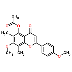 Eucalyptin acetate structure