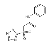 2-(1-methyl-1H-tetrazol-5-ylsulfonyl)-N-phenylacetamide Structure